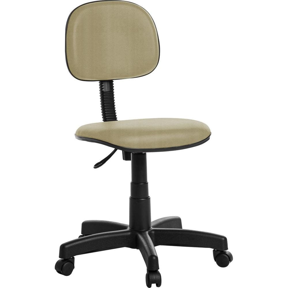 Cadeira Secretaria RCE Bege - sintético - 42x39x29 cm