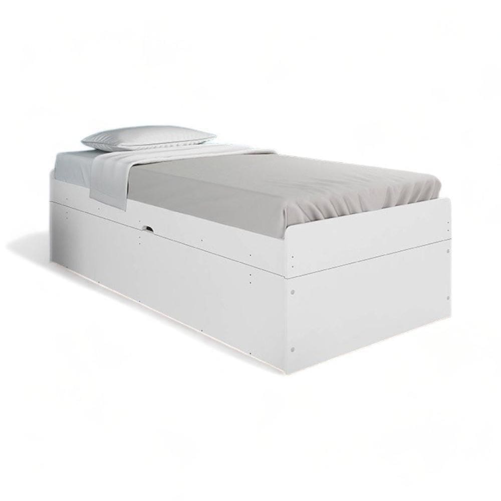 Cama Solteiro Camila Branco - Framar Móveis