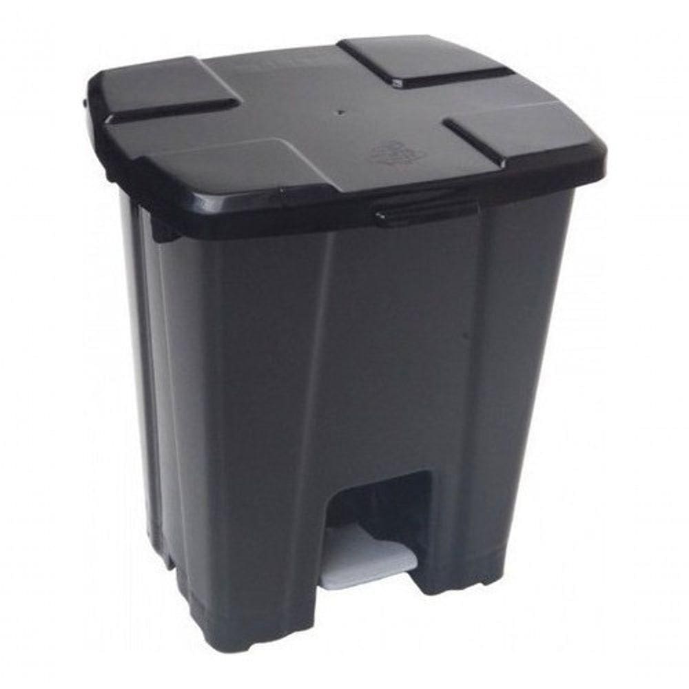Kit Com 06 Lixeira Plástica 30 Litros Com Pedal
