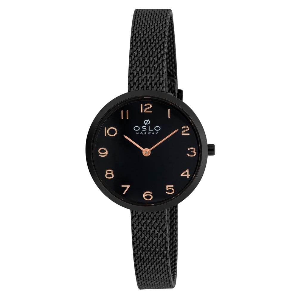 Relógio Oslo Feminino Preto Super Fino Ofpsss9T0001