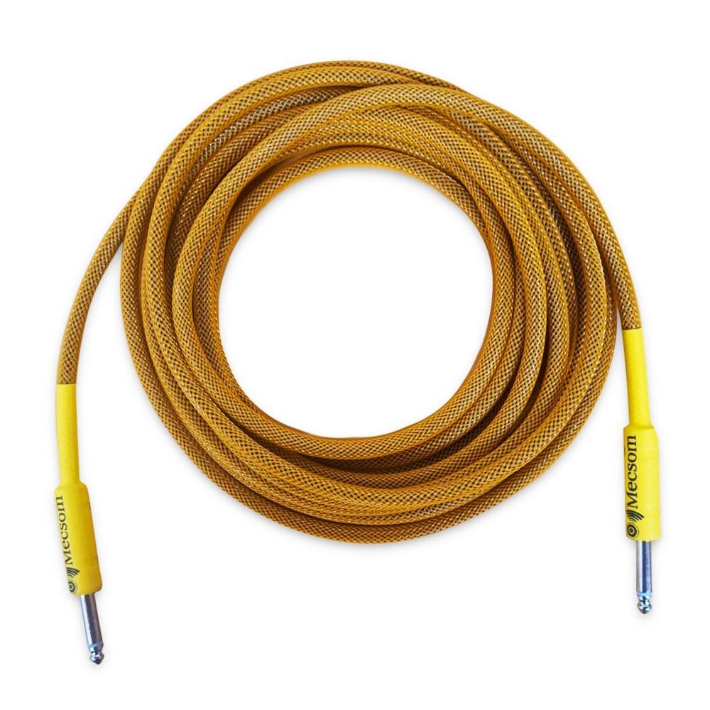Cabo Guitarra Baixo P10xP10 5 Metros Mecsom Malha Naval CBR