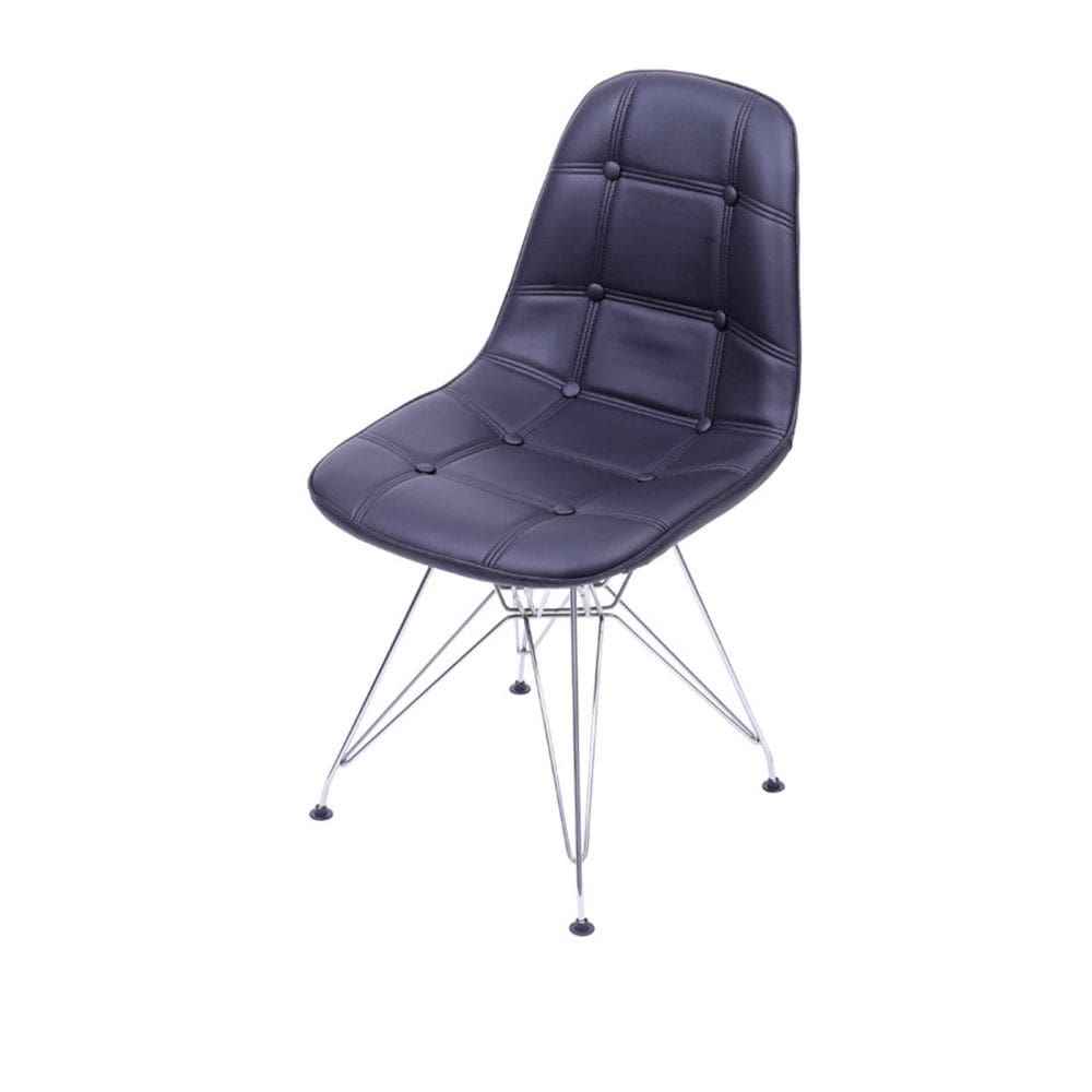 Cadeira OR-1110CR Botonês com Base Cromada OR Design