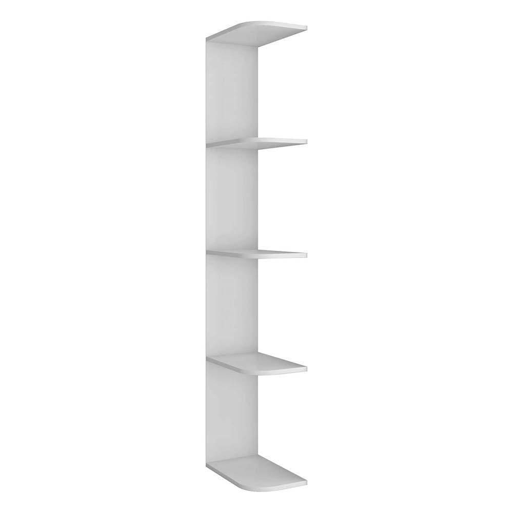 Prateleira Externa Para Guarda Roupa Smim/luna Branco Brilho - Móveis Peroba Branco Brilho