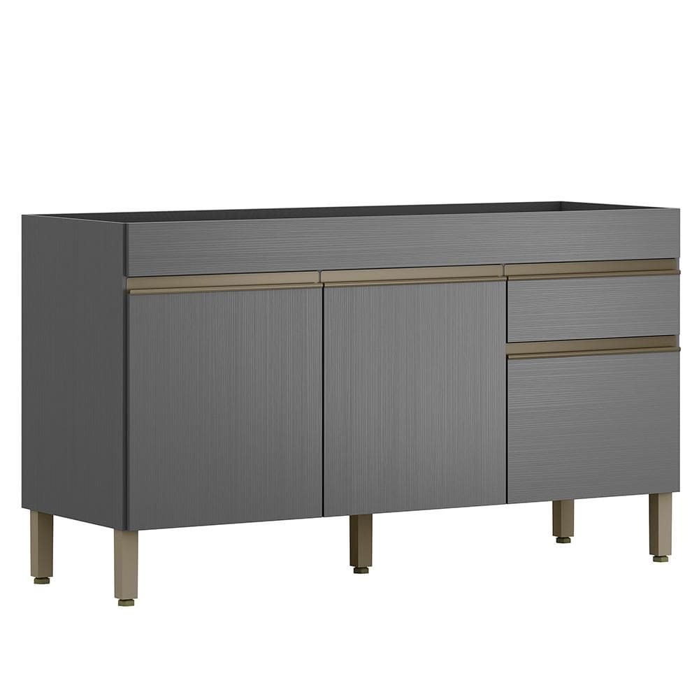 Balcao Para Pia 3 Portas 1 Gaveta 150 cm Line KTP