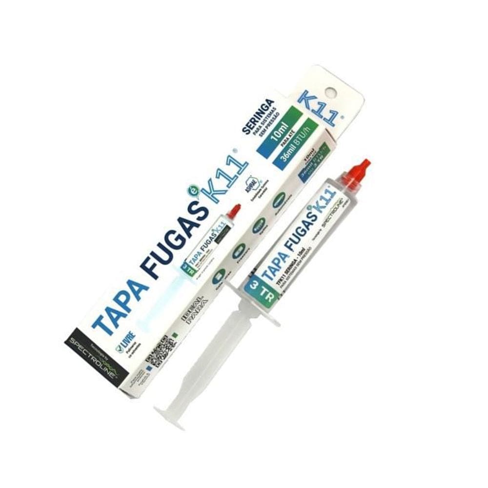 Tapa Fugas K11 Ar Condicionado Refrigeração Dose Única 10Ml