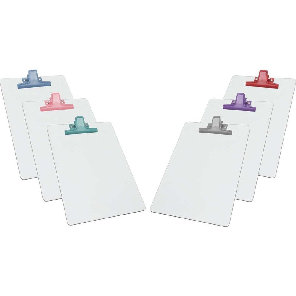 Prancheta A4 Mdf Branca Com Prendedor Colorido