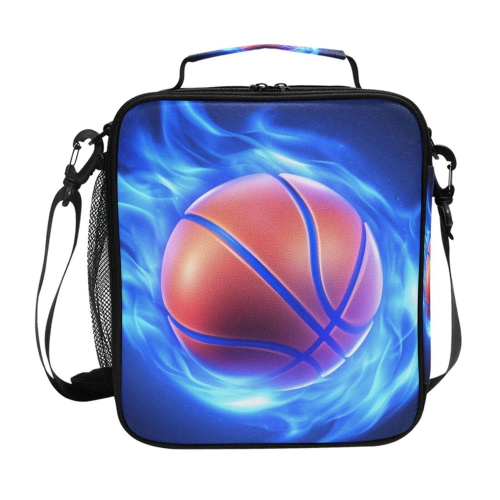 Lancheira WEVIBOFU Blue Fire Basketball Insulated Kids