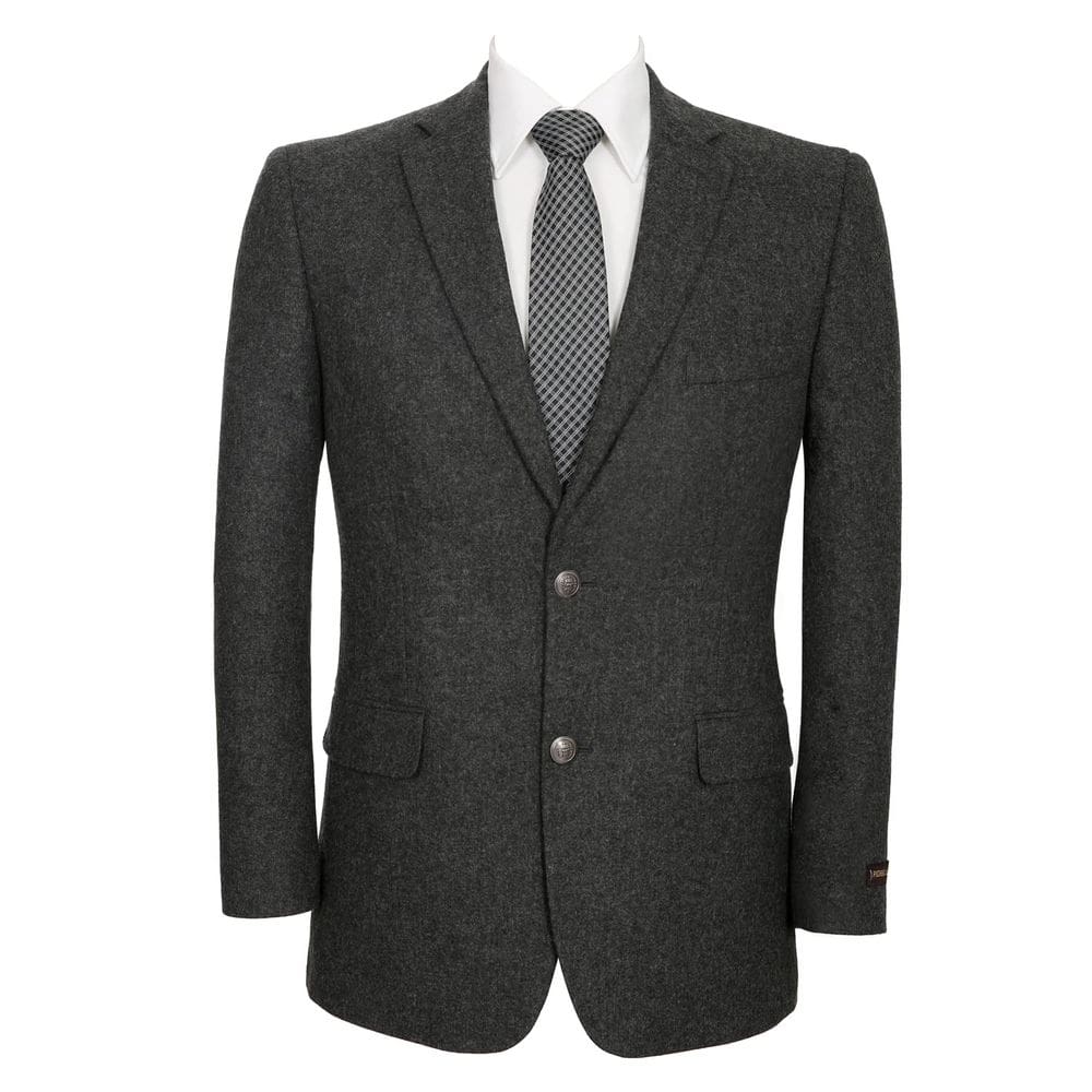 Blazer, casaco esportivo AMY ZHU, mistura de lã, ajuste clássico