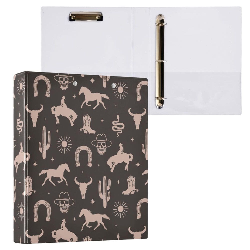 Prancheta Binder Wamika Cowboy Desert Round Round Ring 4cm