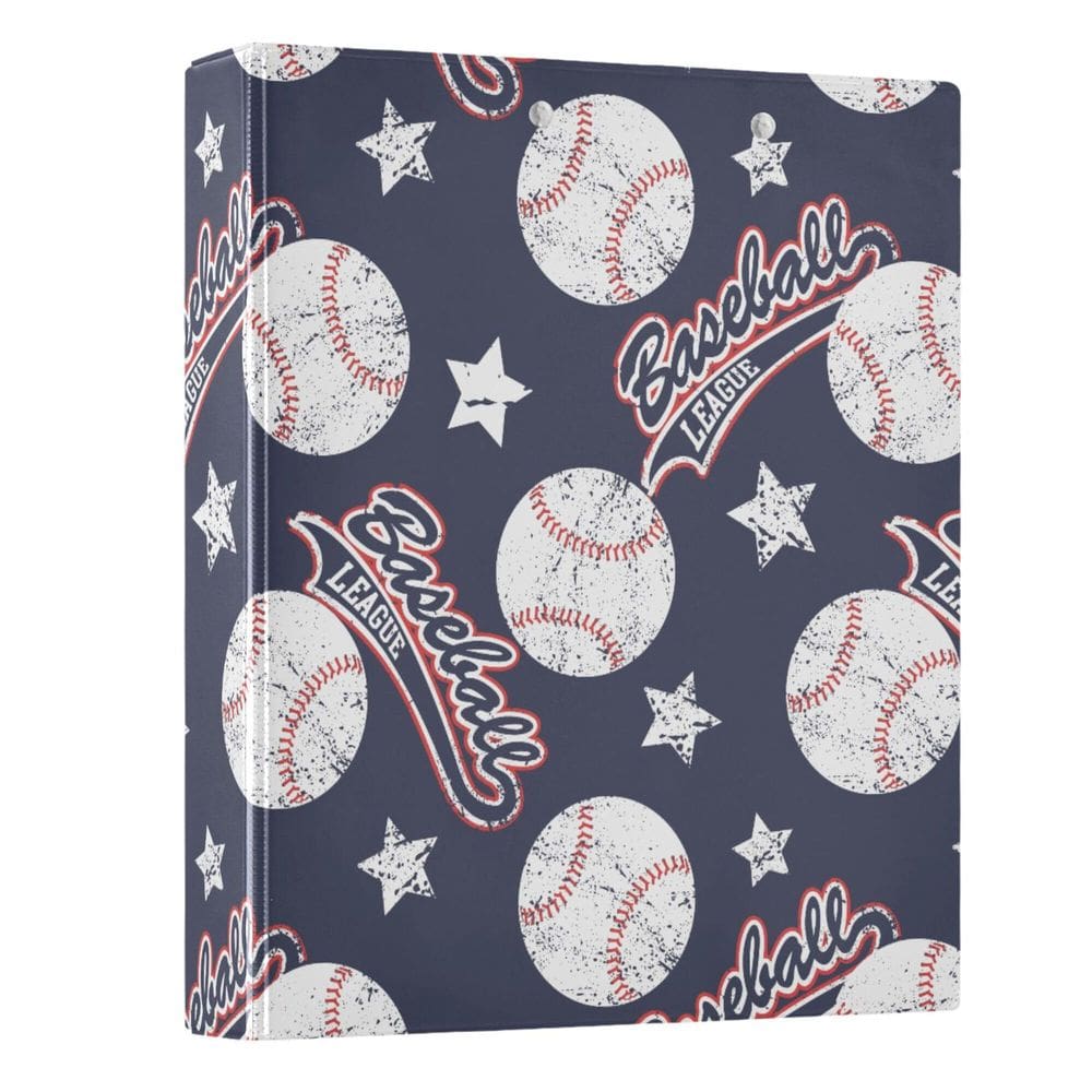 Pasta de prancheta Wamika Baseballs and Stars, 3 anéis, 4 cm