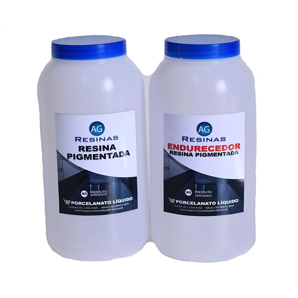 Resina Epóxi + Endurecedor Porcelanato Líquido 3Kg