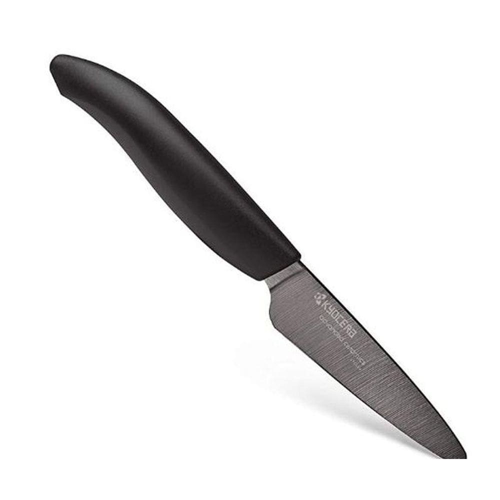 Faca Ceramica Kyocera - Lamina Negra 3.0 Cabo Preto