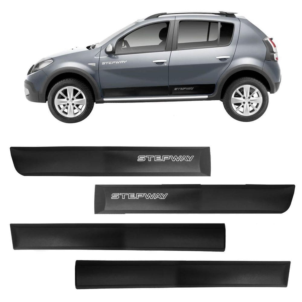 Friso Lateral Sandero Stepway Largo 2008 A 2014 Com Nome
