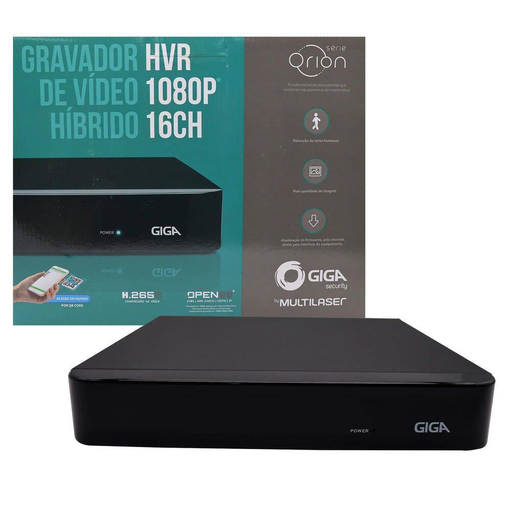 Hvr Giga 1080P Serie Orion 16 Canais Saída Bnc Hdd 2Tb