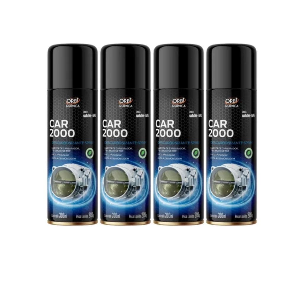 Kit C/4 Uni Descarbonizante Car 2000 Limpa Bico Carburadores