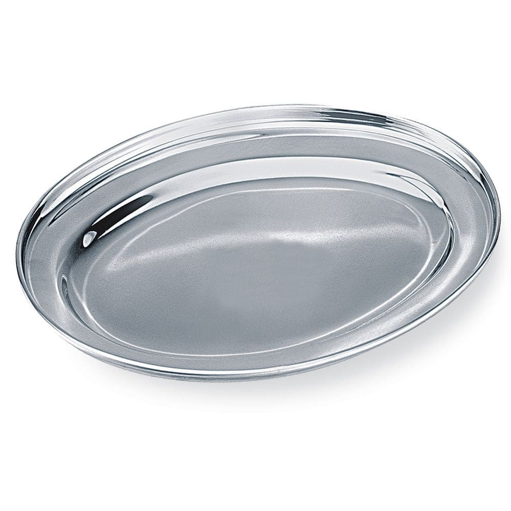 Travessa Oval Funda em Aço Inox 45 cm Class Home