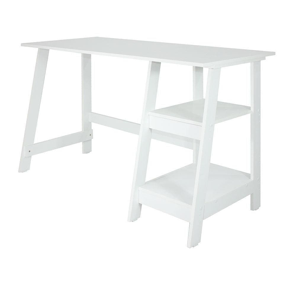 Mesa Escritório Escrivaninha Ditália Mc-190 Branco