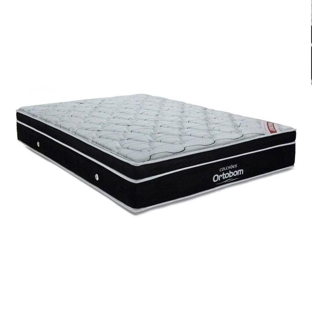 Cama Box Bege E Colchão Elegant Molas Ensacadas King Ortobom