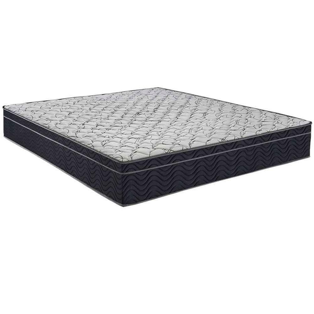 Cama Box Baú Bege E Colchão Airtech 150 Espuma D45 Casal Ortobom