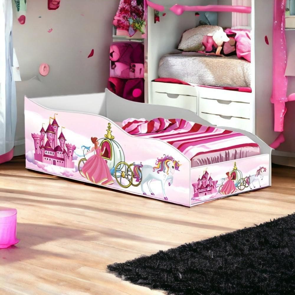 Cama Racer Solteiro Pink Gabrielli