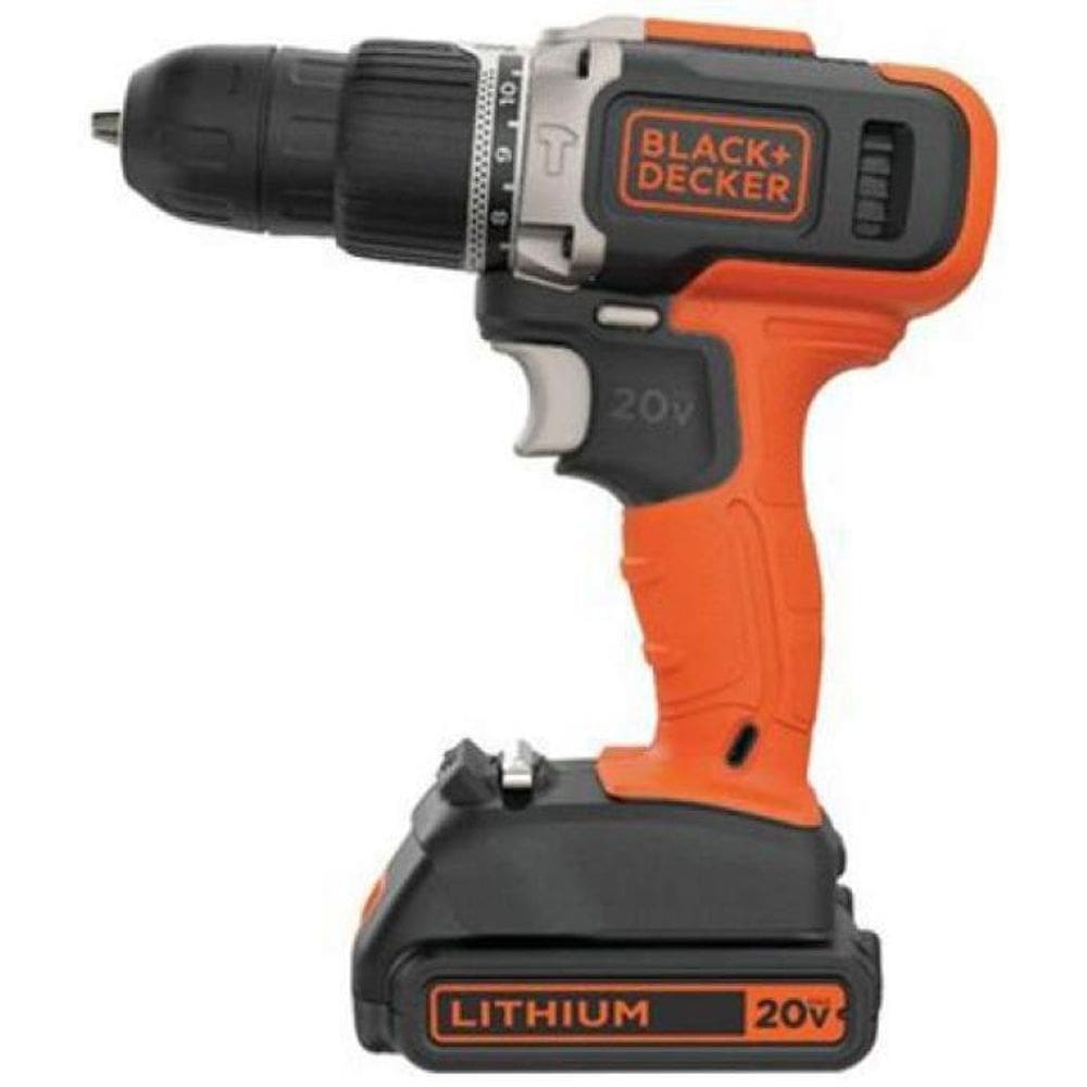 Parafusadeira Furadeira 20V C/2Vel Black+Decker Bcd704C1-Br