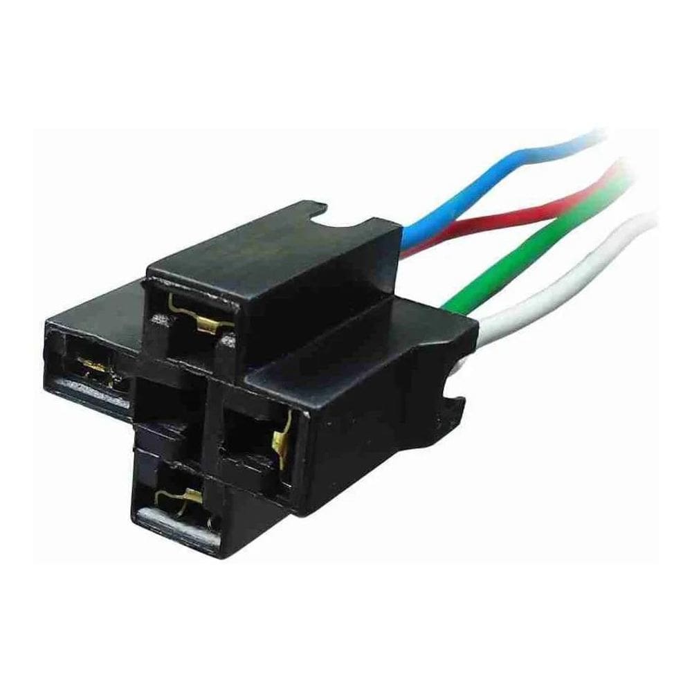 Chicote Soquete Base Para Relé 4 Terminais 12/24V