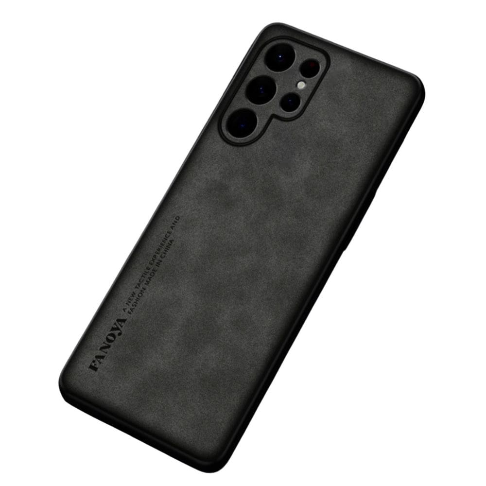 Capinha Luxo Couro Camurça Antichoque Para Samsung Galaxy S25 Ultra