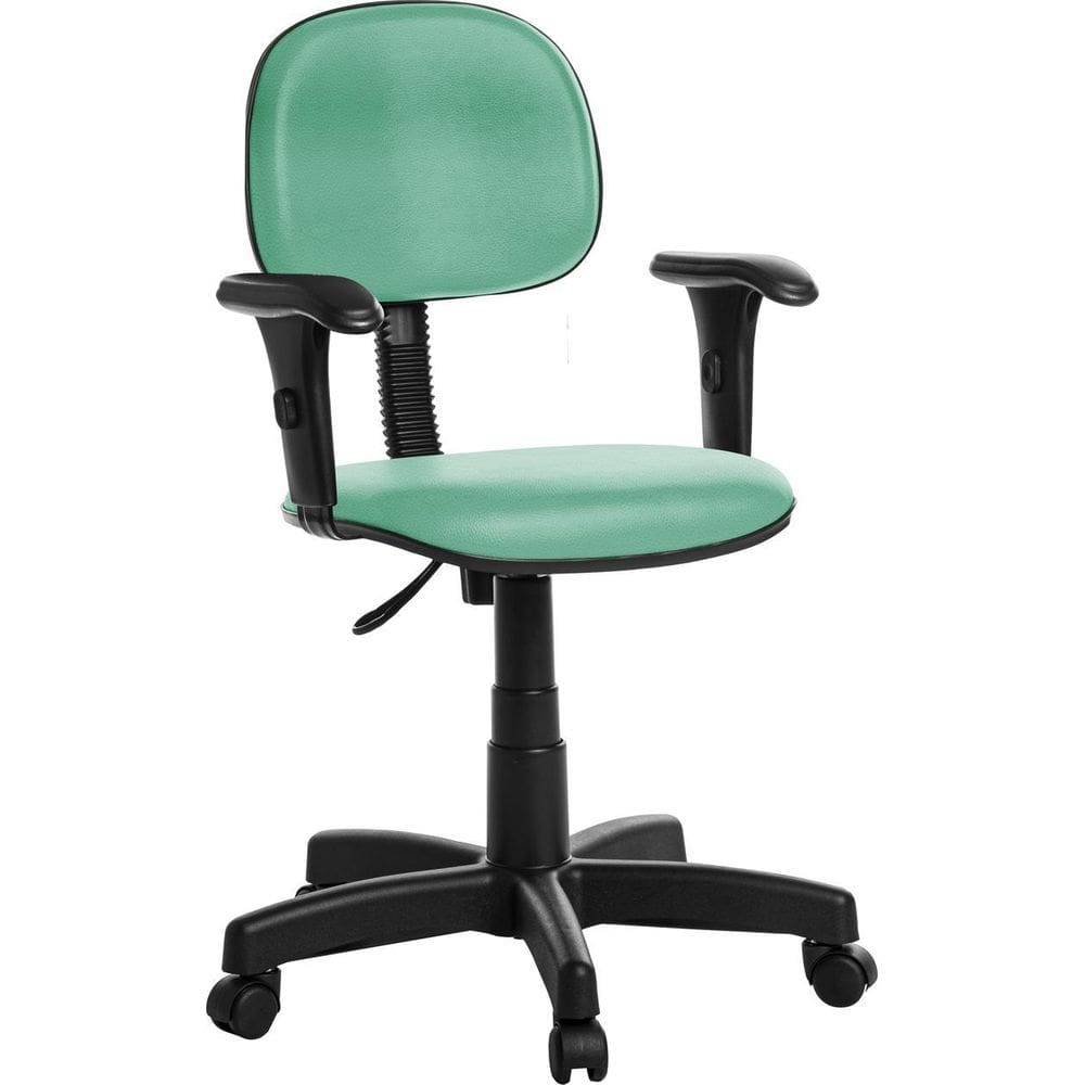 Cadeira Escritório Secretaria Com Braço RV Cor Turquesa