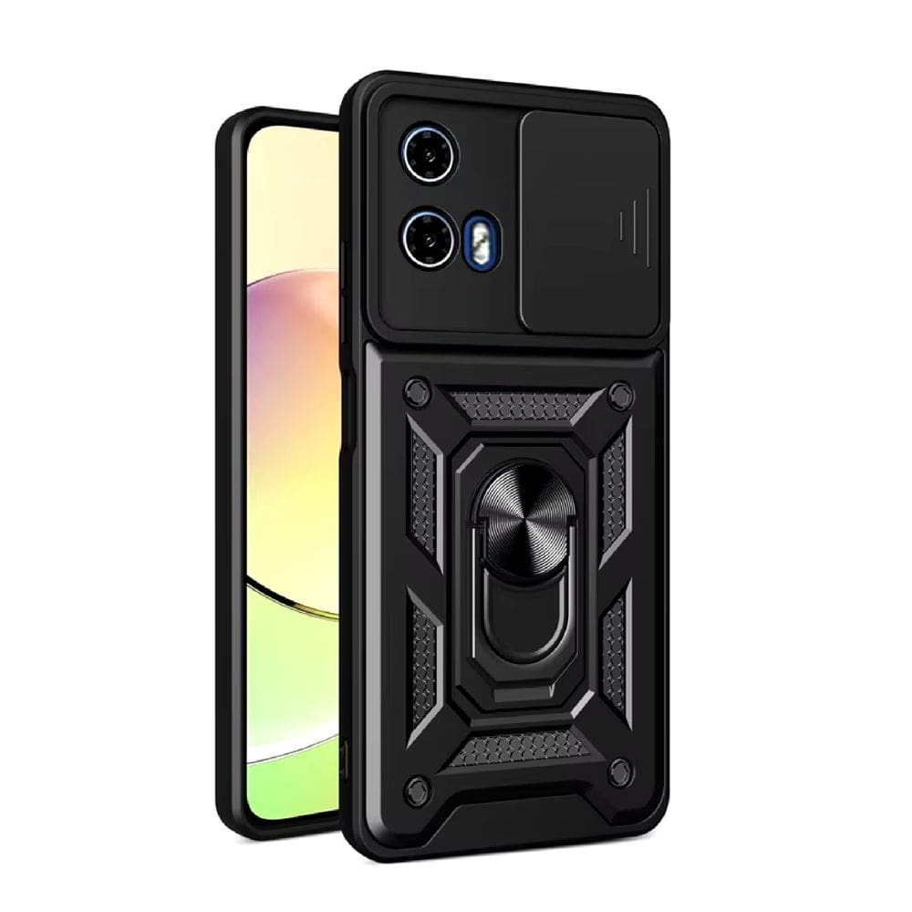 Capa Capinha Armadura C/ Proteção da Camera Suporte Anel 360 Para Motorola Moto G04 G04S G24