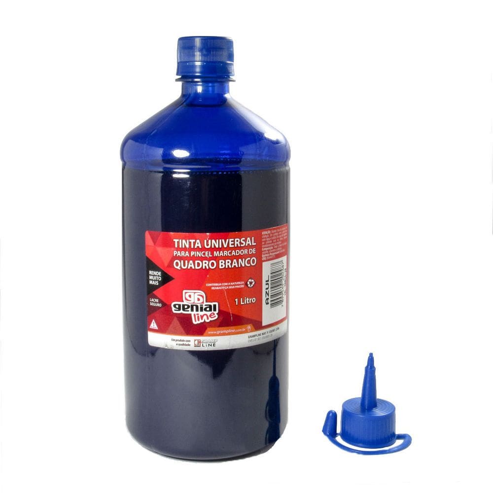 Tinta Marcador Quadro Branco 1000ml Genial Azul