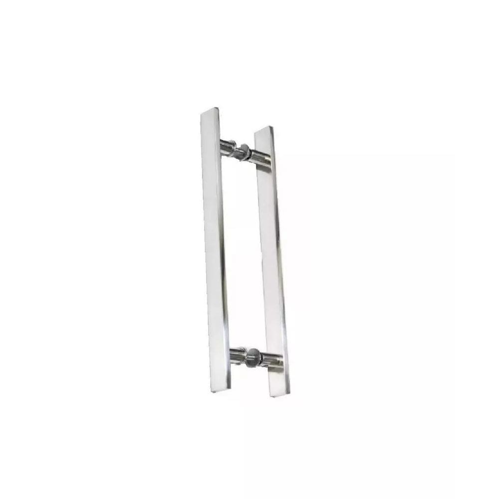 Puxador Para Porta Pivotante Barra Chata Reto Polido - 100Cm