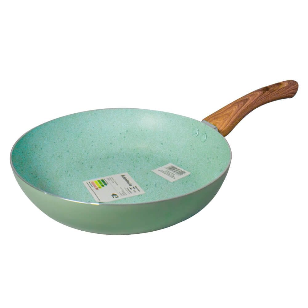 Frigideira Antiaderente Revestimento Cerâmica 20cm Sahara Chama Verde - Casambiente