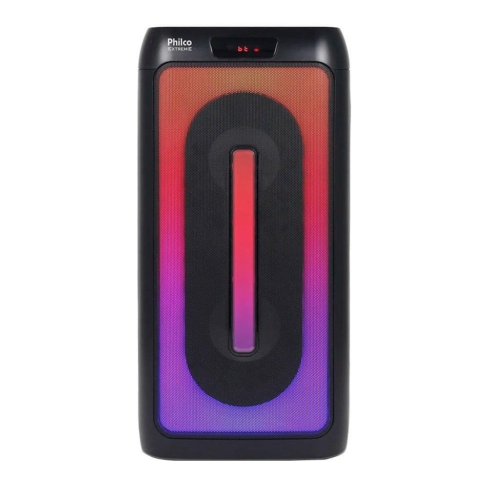 Caixa de Som Amplificada Philco PCX4501 | FM|BLUETOOTH|AUX|USB, Bateria de Até 15 horas, 350W, Preto