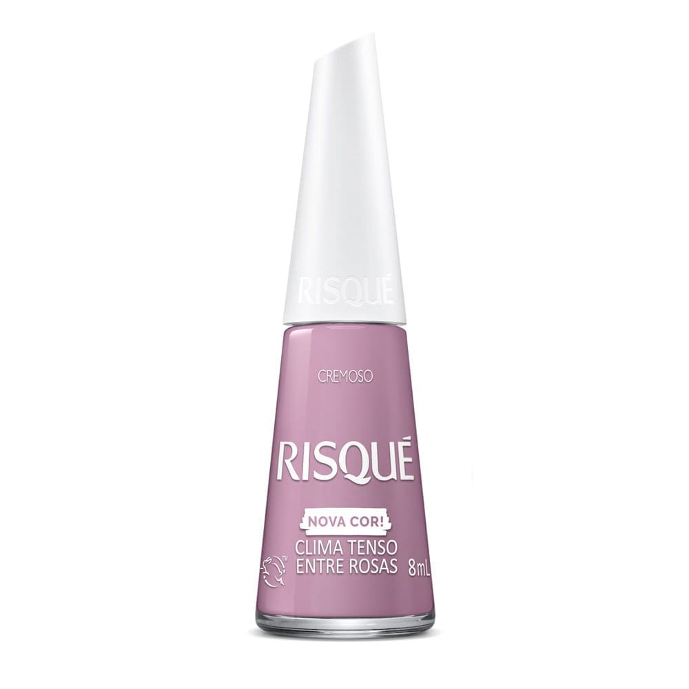 Esmalte Risqué Nova Cor Cremoso Cor Clima Tenso Entre Rosas 8ml