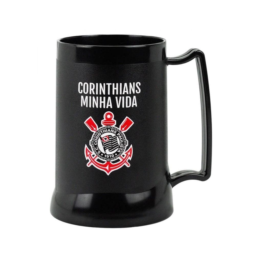 Caneca Gel Isolante Térmico 400Ml - Corinthians