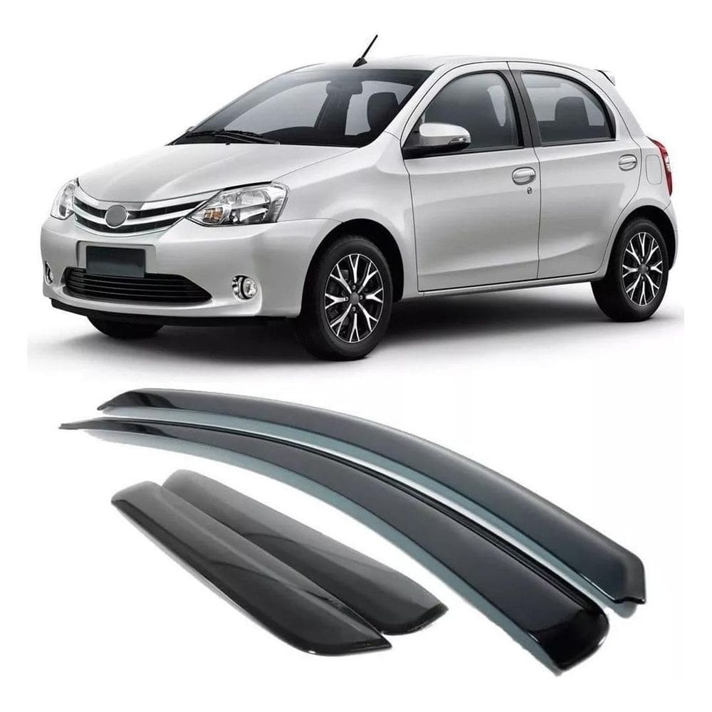 Jogo Calha De Chuva Defletor De Sol Toyota Etios Sedan 4p