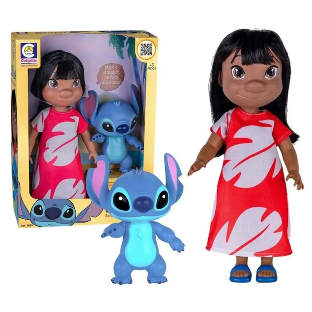 Boneca Lilo e Stitch 38cm Disney - Cotiplás