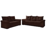 Conjunto de Sofá 2 e 3 Lugares Taurus Veludo Mamflex