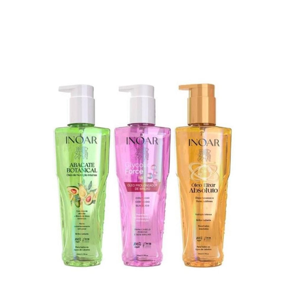 Inoar Kit 3 Óleos Finalizadores Especiais 110ml