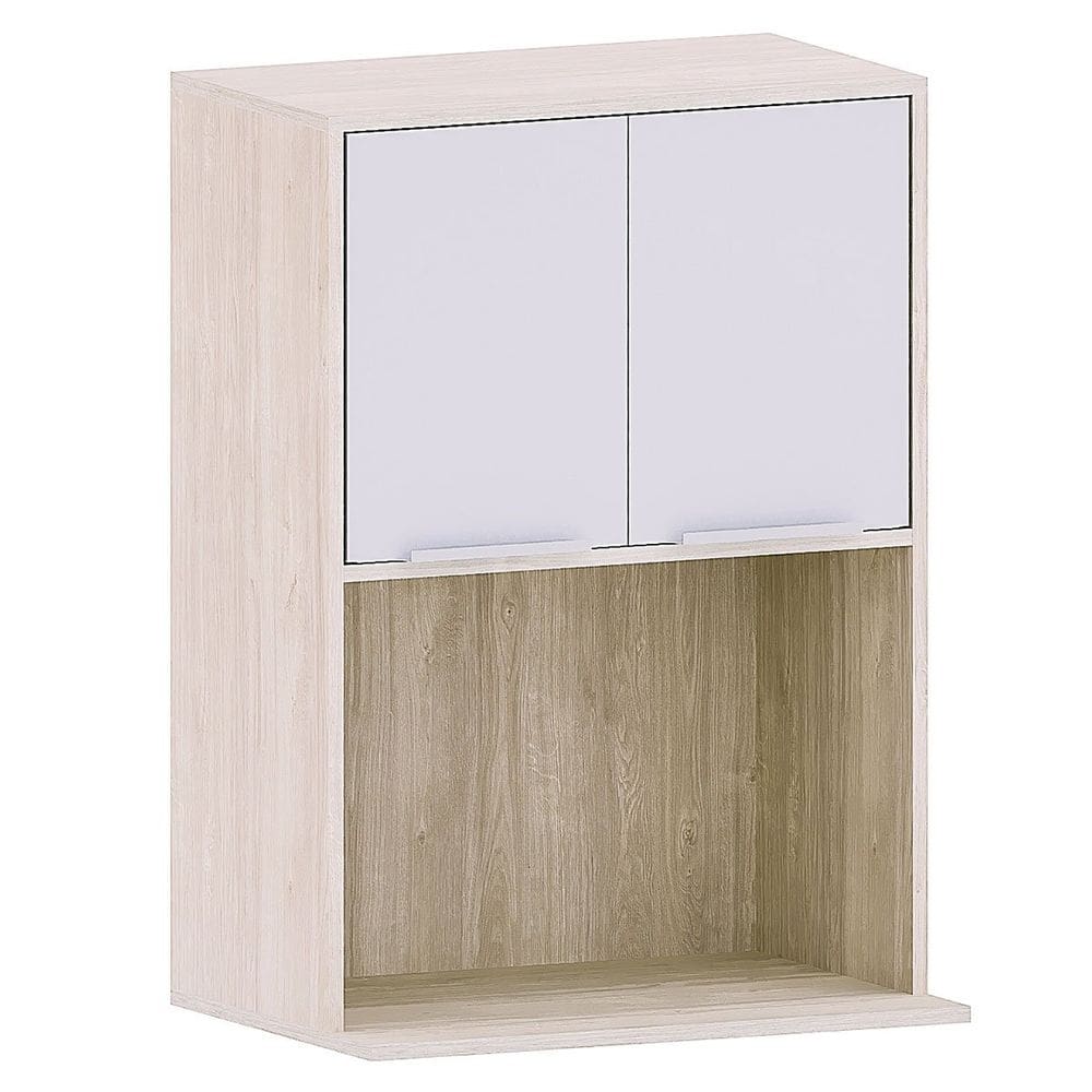 Armário Aéreo para Cozinha 2 Portas com Nicho 60 cm Atenas