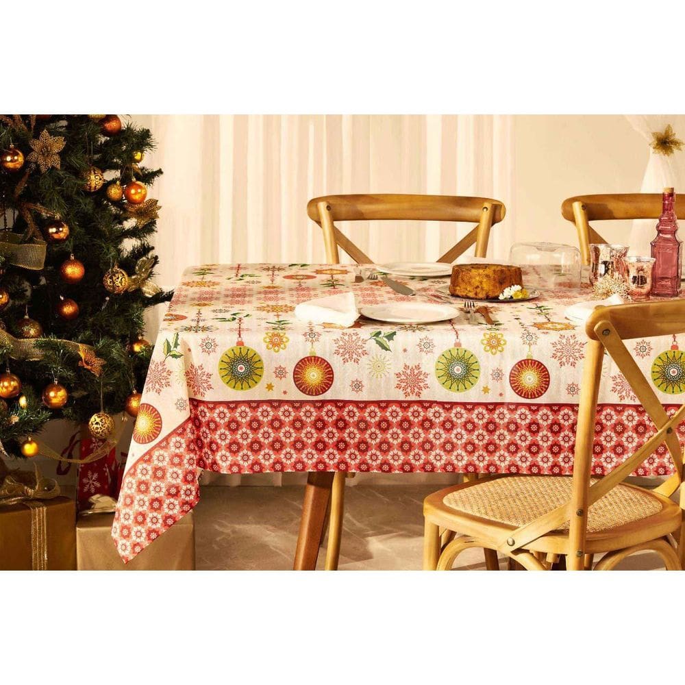 Toalha De Mesa Natal Magia Quadrada 4 Lugares 36642 Lepper