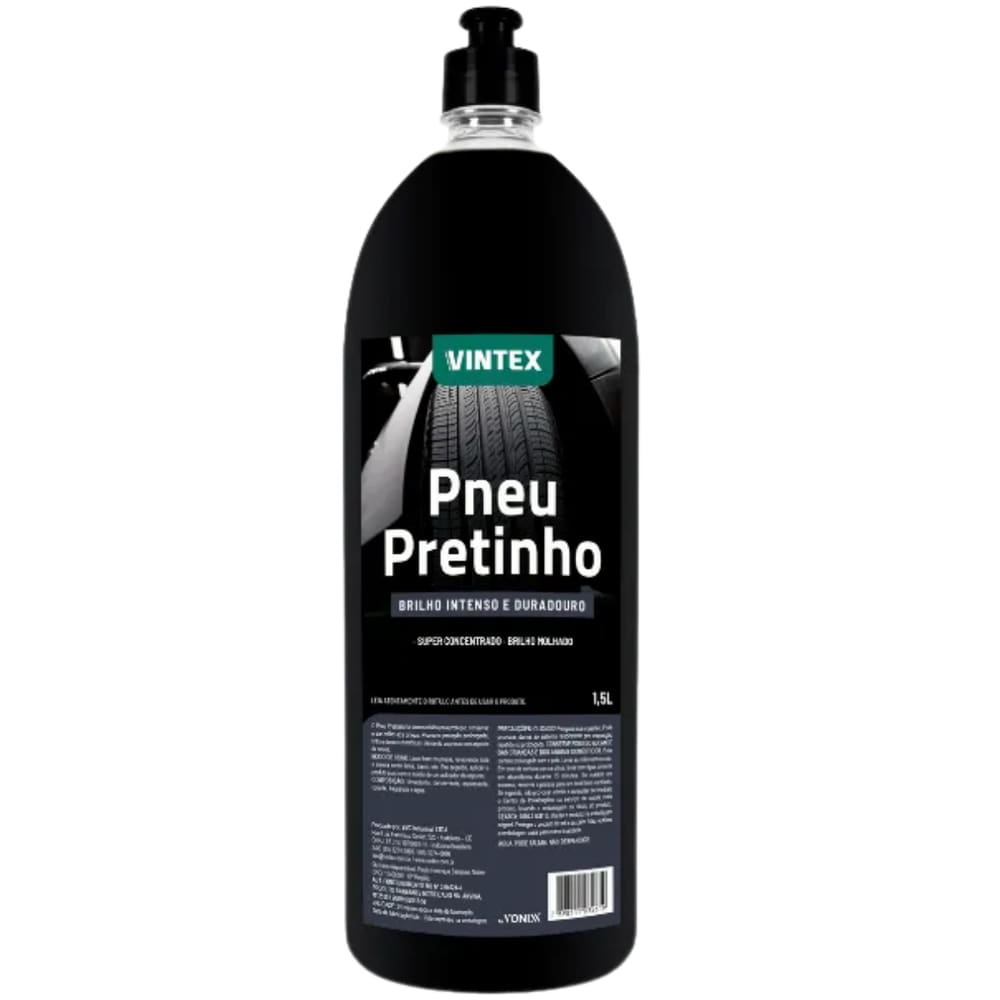 Pretinho Vintex 1,5L Pneus C/ Brilho E Proteção Eficiente