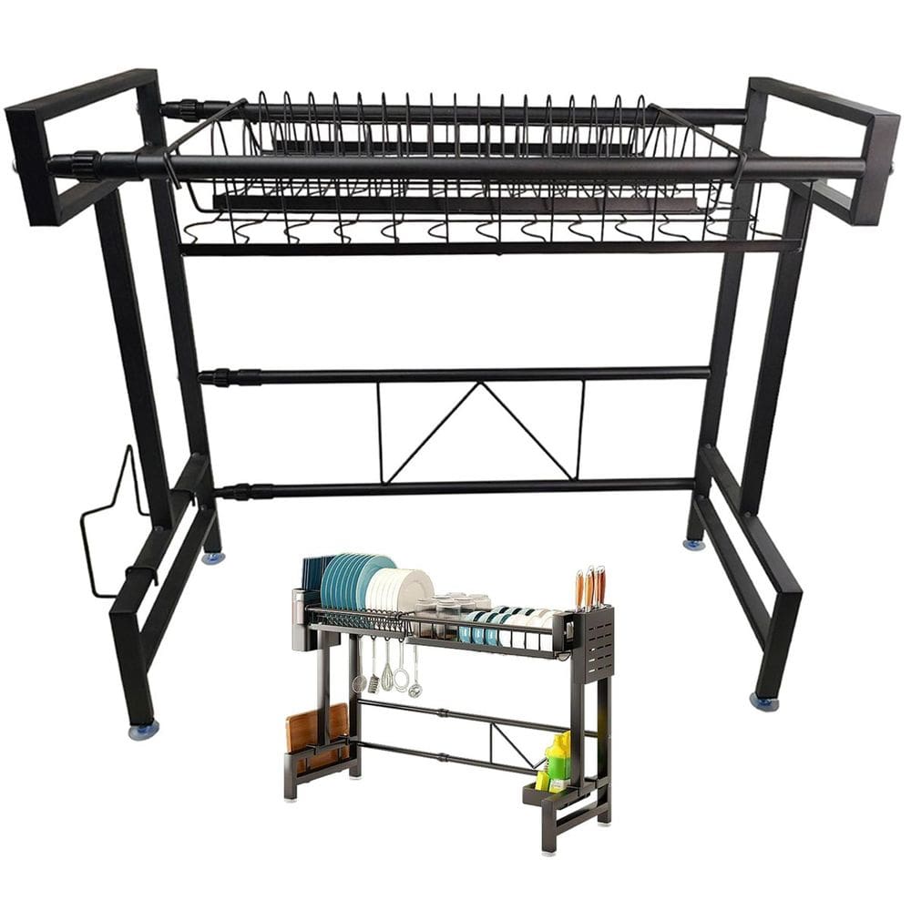 Escorredor de Louça Pia Cozinha Modular Suspensa Extensivel Ajustavel Talher Prato Copo Organizaçao Mesa Bancada