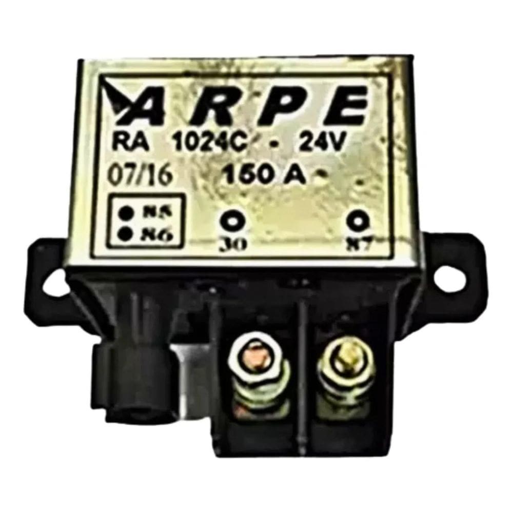 Rele 24V 150A Auxiliar Partida Com Chicote - 2 Peças