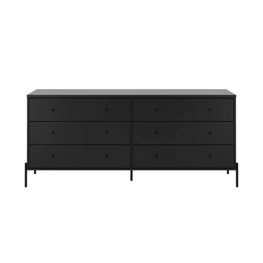 Cômoda Jasper 182cm 6 Gavetas Multifuncional Província