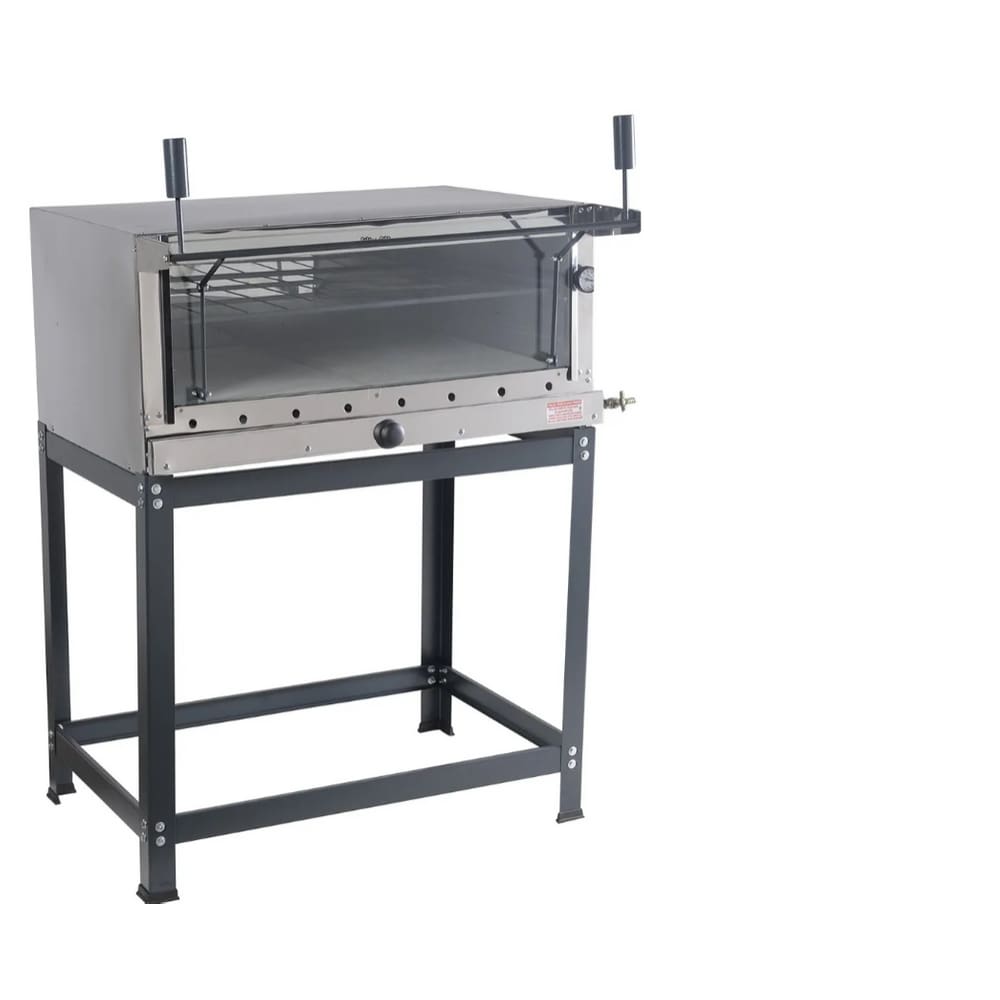 Forno de Pizza 230Lts 95x95 4 Pedras Refratárias em Aço Inox