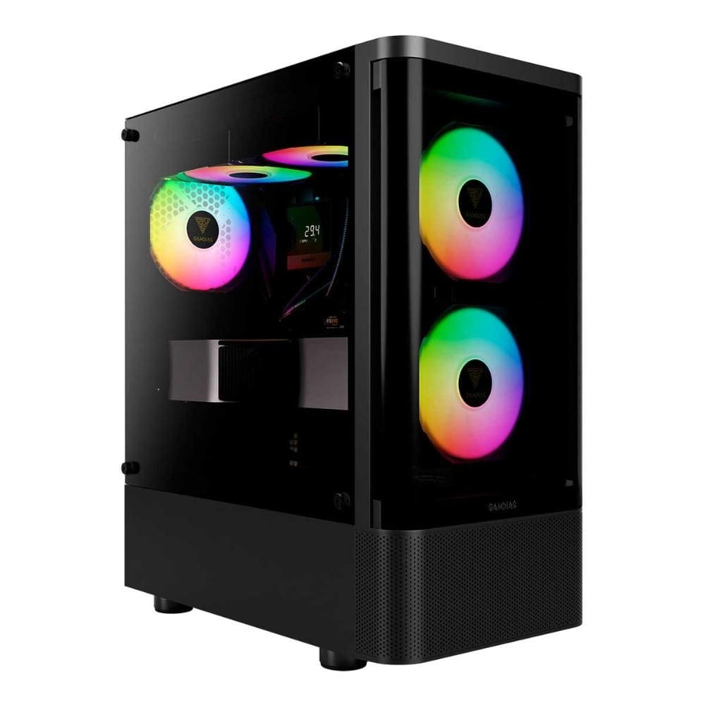 Gabinete Gamer Gamdias Talos E3 CG - Vidro Temperado - 3 Coolers ARGB 120mm - ATX - Branco