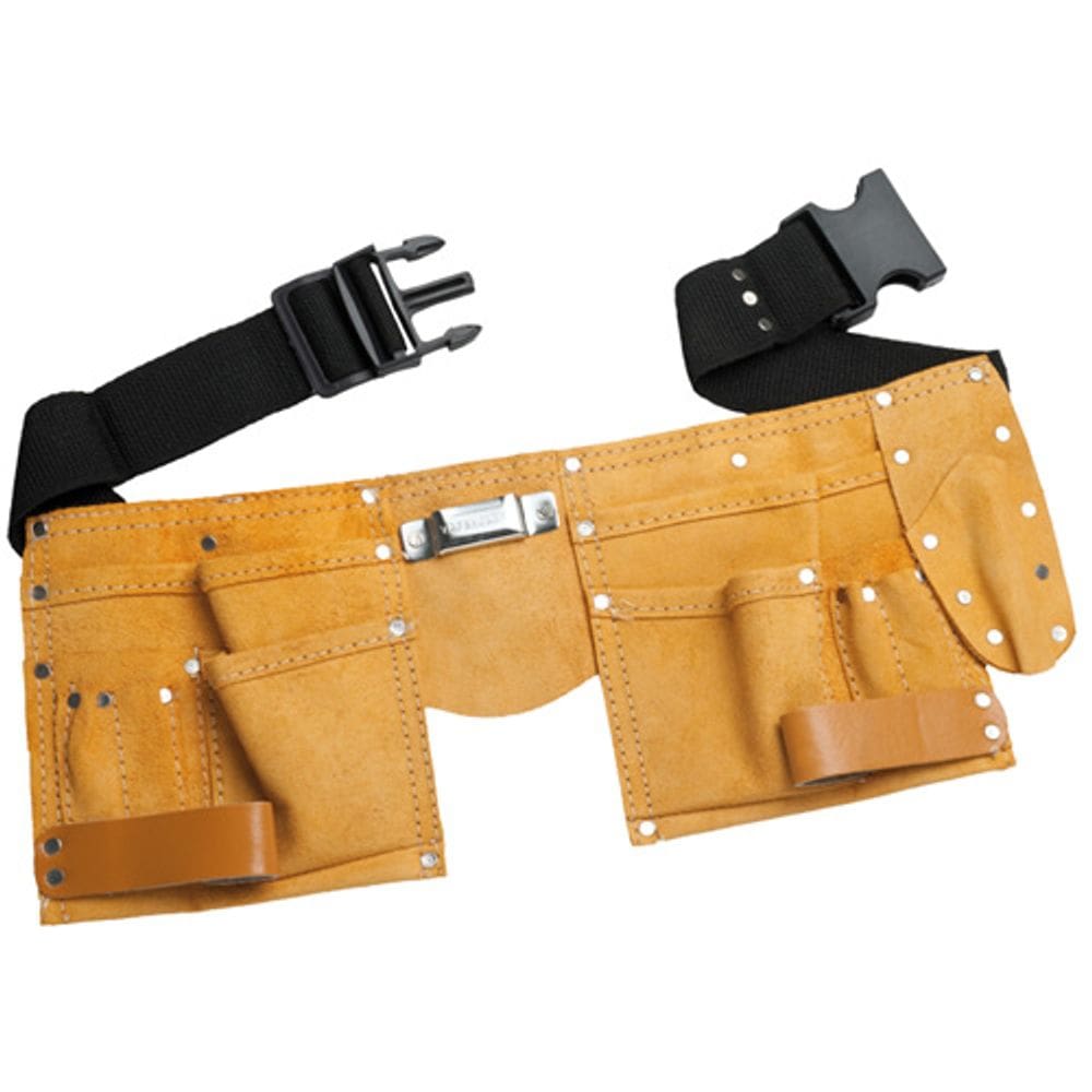 Cinto de Ferramentas EDA 9ft em Couro com 11 Bolsos