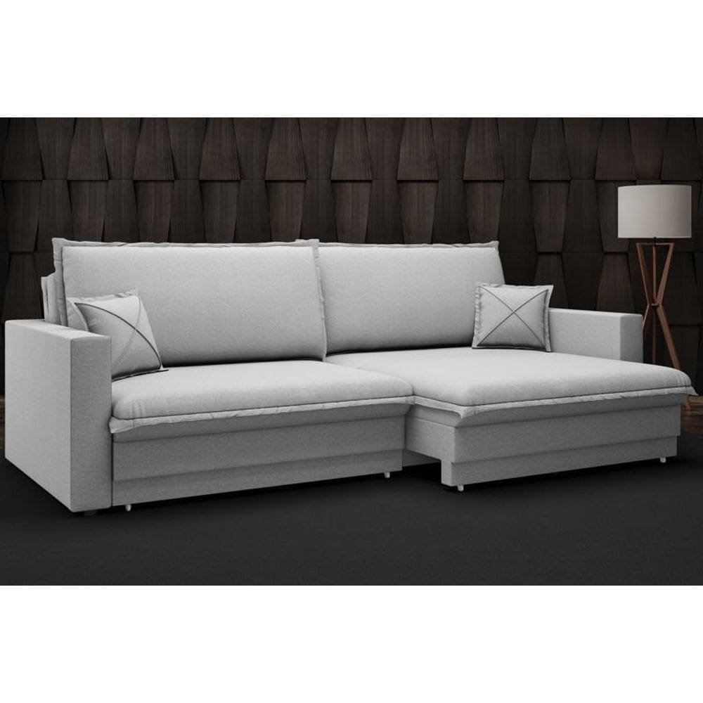 Sofá Tango 1,80m sem caixa, Retrátil e Reclinável Linho Soft - NETSOFAS