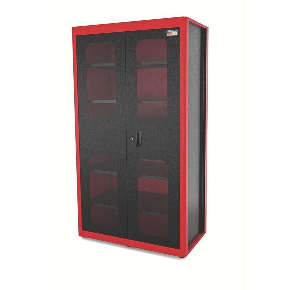 Armário Vertical Para Ferramentas 2 Portas Com Visores Tramontina Pro Vermelho Tramontina